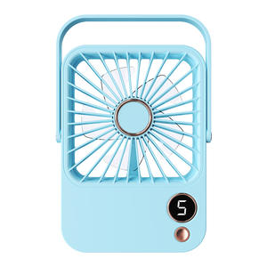 Ventilateur de bureau portable rechargeable par USB avec logo personnalisé, <span class=keywords><strong>mini</strong></span> ventilateur électrique de table pour la maison, le bureau, la voiture - Product Image 2
