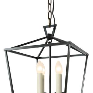 Lámpara de Techo Estilo Rústico de Cobre con 4 Luces, Lámpara Colgante de Estilo Rústico Negra, Lámpara Colgante con Cadena - Product Image 3