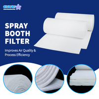 Rollo de Filtro de Techo para Cabina de Pintura Sintética, Nuevo Filtro de Entrada de Aire G3 G4, Mediano, Hecho de Fibra Sintética