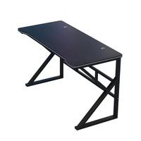Bureau de jeu moderne noir et blanc sur mesure en gros, nouveau design, table d'ordinateur pour la maison, le bureau, le salon, meubles
