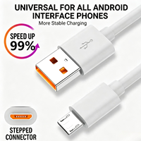 Câble de données Micro USB 6A, câble de charge rapide USB pour téléphone, câble de charge en gros OEM, chargeur universel Android 1M 1.5M 2M
