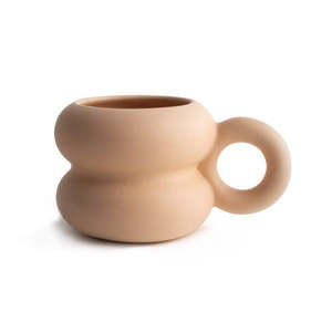 Tazas de Cerámica Minimalistas, Gruesas y Curvas, con Forma Original, Ideales para Capuchino, Chocolate Caliente, Café de la Mañana - Product Image 2