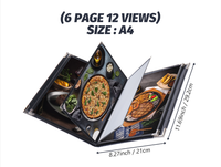 Buku sampul Menu anggur cetak plastik Folder A4 kulit tiruan untuk Hotel & restoran untuk Speisekarte & Menu restoran