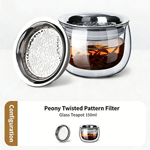 Offre Spéciale : Infuseur à Thé Personnalisé en Acier Inoxydable 304 avec Anneau en Silicone Anti-Chute et Motif <span class=keywords><strong>Chinois</strong></span> Traditionnel pour Théière - Product Image 6