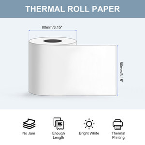 Rouleau de papier thermique pour caisse enregistreuse de supermarché, 80*<span class=keywords><strong>70</strong></span> 80*80, pour usage en restaurant, produit en <span class=keywords><strong>stock</strong></span> - Product Image 2