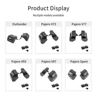 Support de fixation rapide pour lampe de projecteur sur montant A ou capot, en alliage d'aluminium, pour Mitsubishi Pajero V97 (modèles 2006-2021)