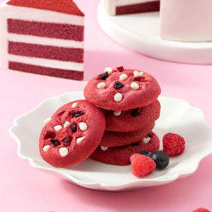 Venta al por mayor, superventas, 80g, galletas de chocolate chip suave, galletas con sabor a uvas rojas - Product Image 3