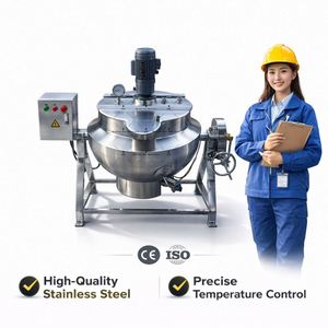 100L-800L Automatic Chili Sauce Jacketed Kettle Industrial Cooking <b>Pot</b> Gas Cooking Mixer Machine - Product Image 5