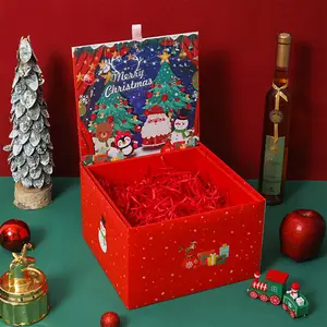 메리 크리스마스 행복 사용자 정의 종이 상자 포장 선물 크리스마스 상자