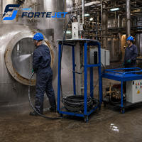 Équipement de nettoyage de réservoirs par nettoyeur haute pression industriel pour réacteurs pharmaceutiques, cuves de mélange et vases sanitaires