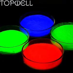 365nm Anti Counterfeiting Pigment Powder Blue Yellow Green Red Invisible UV Fluorescent Pigment For Security Printing