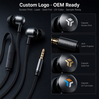 Écouteurs filaires REMAX RM-03, écouteurs intra-auriculaires avec son cristallin dynamique, prise jack 3,5 mm, écouteurs filaires de type C