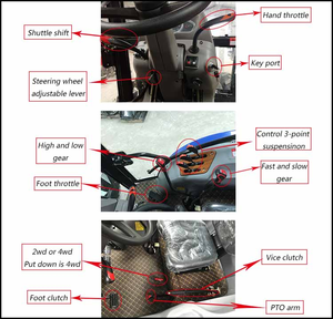 लोडर और बेकहो के साथ फार्म ट्रैक्टर कॉम्पैक्ट मिनी ट्रैक्टर - Product Image 4