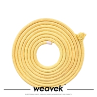Maßgefertigtes 10mm Aramid-Kern Kevlar FR Geflochtenes Seil Hochtemperaturbeständig Alterungsbeständig für Outdoor Heißluftballon Fallschirm Feuerwehr