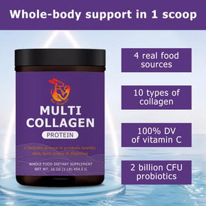 Poudre de protéines multi-collagène directement de l'usine avec probiotiques pour le soutien des os et des articulations chez l'adulte, l'éclat de la peau et la santé intestinale - Marque privée - Product Image 4