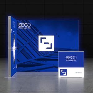 Sego lightboxes 10x10ft góc gian hàng phù hợp cho triển lãm thương mại displayc Góc di động khung nhôm Triển Lãm Đứng - Product Image 2