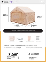 En stock Tente gonflable Oxford à ouverture rapide et automatique, imperméable, Barraca Inflavel, un salon, deux chambres à coucher, Aufblasbares Zelt