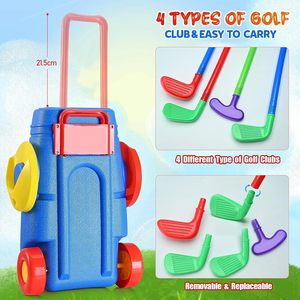 Juego <span class=keywords><strong>de</strong></span> <span class=keywords><strong>Golf</strong></span> Huiye para niños pequeños, juego <span class=keywords><strong>de</strong></span> maleta mejorado, juego con 4 palos <span class=keywords><strong>de</strong></span> <span class=keywords><strong>Golf</strong></span> coloridos, juguetes deportivos para niños, padres interactivos - Product Image 5