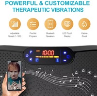 Plateforme vibrante à oscillation verticale 200W, plateforme d'exercice fitness, 99 à 120 niveaux, écran LCD, charge maximale 150 kg, salle de sport à domicile
