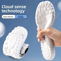 Semelles de sport 4D Cloud Technology pour chaussures, semelle en PU, douces, respirantes, amortissantes, pour la course à pied, soins orthopédiques