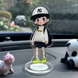 ขาตั้งอะคริลิคใสพิมพ์ลายการ์ตูนอนิเมะน่ารักแบบสองด้าน สีรุ้งโฮโลแกรม สำหรับโปรโมชั่น - Product Image 3