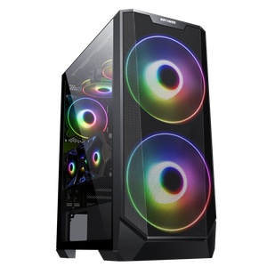 SAMA 3503 nueva llegada malla metálica en la parte delantera fuerte refrigeración computadora de escritorio PC ATX caso - Product Image 4