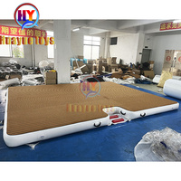 Drop stitch sur mesure DWF matériel bateau eau flottant air ponton gonflable dock plate-forme de pont