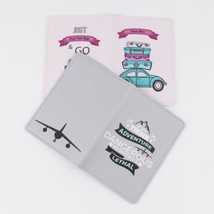 Étui de voyage en cuir PU avec logo personnalisé, protection RFID, style personnalisé, porte-passeport avec emplacement pour cartes de visite - Product Image 3