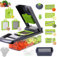 Voedselhakselaar, Keukengadgets 15 In 1 Groenteversnipperaar Vegetarische Uiensnijder Knoflook Hakselsnijder Picadora Cortador De Verduras