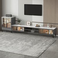 Panneau Rock meuble TV salon ménage crème suspendu meuble TV type de sol table basse combinaison rectangle