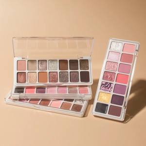 Logotipo personalizado 14 colores Smooth Spring Eyeshadow Clear Pack Etiqueta Privada Vegano Multicromo Creamy Buttery Eyeshadow Palette - Product Image 5