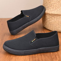Chaussures décontractées pour hommes, best-seller, en toile noire style ancien Pékin, respirantes et légères
