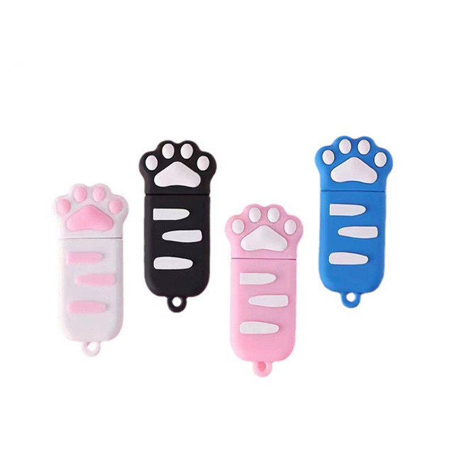 USB Flash Drive Cat Paw Colorful Flash Drives Cute Mini Thumb USB 2.0 Memory Stick Pendrive USB Storage Zip Drive