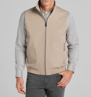 Gilet d'hiver imperméable pour homme, performance optimale, col montant, sans manches, style golf et décontracté, avec poches zippées