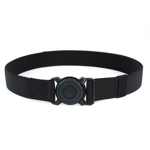 Girando fivela ajustável cinto elástico mens tático uniforme web cinto com fivela liberação rápida - Product Image 4