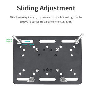 VINmounts Plaque d’extension pour base à bille, compatible 1,5″ & 2,25″, montage industriel chariot élévateur - Product Image 4