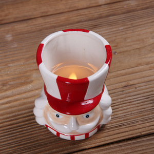 Giáng sinh <span class=keywords><strong>Nutcracker</strong></span> Soldier gốm kẹo lưu trữ Jar Xmas thủ công đồ trang trí nến - Product Image 4