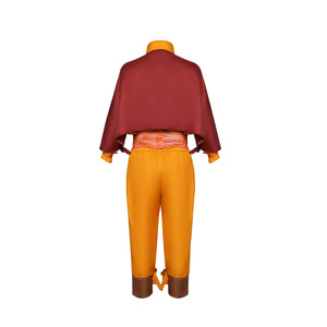 Disfraz de Cosplay de Avatar Bumian Ang, Conjunto de Pantalones Rojo Anaranjado, Traje de Juego de Rol de Anime, Estilo Urbano Primavera 2024 - Product Image 3