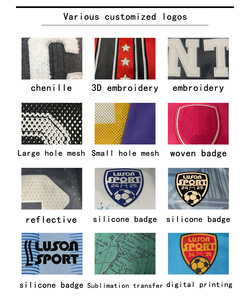 Camisetas de Fútbol Personalizadas Luson con Diseño a Cuadros Degradado Azul <span class=keywords><strong>y</strong></span> Blanco para Adultos en Varios Tejidos - Product Image 2