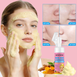 Limpiador Facial OEM con Cúrcuma y Ácido Kójico, Espuma Densa que Limpia Profundamente el Rostro, Controla la Grasa y No Deja Sensación de Tirantez - Product Image 3