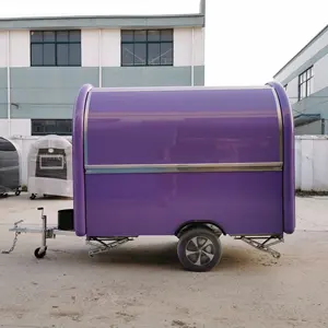 Chariots alimentaires mobiles de chine avec friteuse à gril, poulet frit, chariot de restauration Mobile, camion alimentaire, remorque