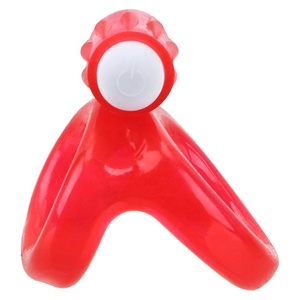 Stretch able Soft Silicone Vib rating Cock Ring für Herren TPE Adult Sexspielzeug für Delay Ejakulation Penis Ring - Product Image 4