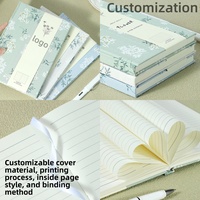 Cuaderno A5 Tapa Dura Tela Floral Enredadera Pajaro Arte Encuadernacion Cosida 200 Paginas Papel 80g Diario Regalo Oficina