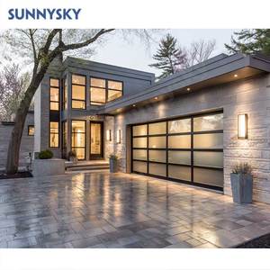 <span class=keywords><strong>Porte</strong></span> <span class=keywords><strong>de</strong></span> <span class=keywords><strong>garage</strong></span> en verre trempé en aluminium Sunnysky, surface imperméable, design moderne, <span class=keywords><strong>ouverture</strong></span> <span class=keywords><strong>manuelle</strong></span> pour la maison - Product Image 1