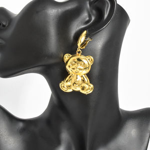 Bijoux classiques unisexes pour l'Afrique, boucles d'oreilles créoles en cuivre plaqué or 18 carats, design pour les amoureux, occasion anniversaire, Zeadear - Product Image 2