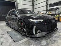 Spoiler de pare-chocs avant en fibre de carbone de style P pour Audi RS6 RS7 C8, kit carrosserie, diffuseur arrière, pièces de carrosserie, kit de conversion