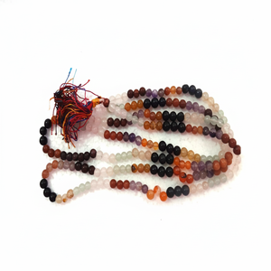 สร้อยประคำเจ็ดจักระทำจากหินอาเกตแกะสลัก งานฝีมือศาสนาทำด้วยมือ - Product Image 2