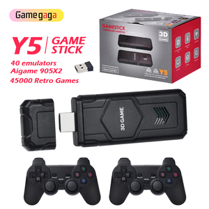 X Y5 เกมสติ๊ก 4K คอนโซลวิดีโอเกมย้อนยุค Aigame ชิป 905X2 ในตัวพร้อมเกมกว่า 45000 เกม รองรับ 40 อีมูเลเตอร์ ไร้สายคู่ 2.4G - Product Image 1