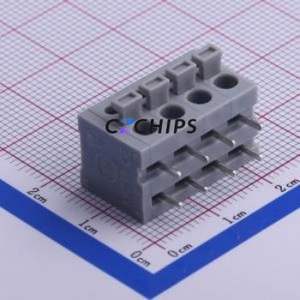 KF211R-5.0-4P Spring Terminal Block Bent Lead Through Hole,P=5mm Connector 5mm 4P 4 15A - Product Image 1