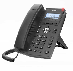 Téléphone IP de bureau Fanvil X1E d'entrée de gamme en stock, 2 lignes SIP, écran LCD 128x48, voix HD, 10/100 Mbps pour bureaux et PME - Product Image 3
